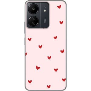 Xiaomi Redmi 13C Gjennomsiktig Telefondeksel Små Hjärtan