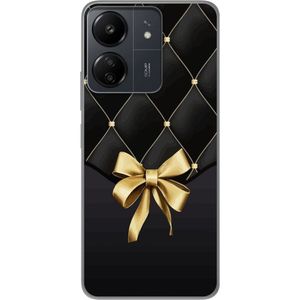 Xiaomi Redmi 13C Transparent Mobilskal Elegant Rosett