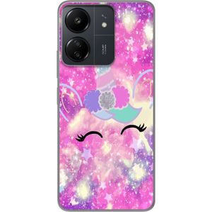 Xiaomi Redmi 13C Läpinäkyvä Puhelinkotelo Glad Enhörning