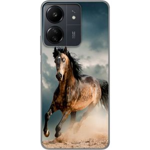 Xiaomi Redmi 13C Transparent Mobilskal Springande Häst