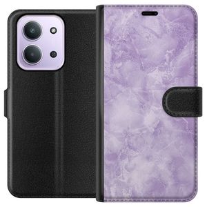 Xiaomi Redmi 15C Sort Lommebokdeksel Lila marmor