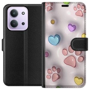 Xiaomi Redmi 15C Sort Lommebokdeksel Fluffiga Tassar