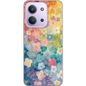 Xiaomi Redmi 15C Transparent Mobilskal Miniatyrblommor