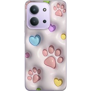 Xiaomi Redmi 15C Gennemsigtigt Telefoncover Fluffiga Tassar