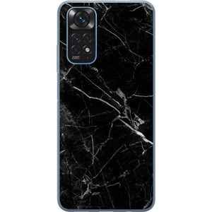 Xiaomi Redmi Note 11 Gennemsigtigt Telefoncover Svart marmor