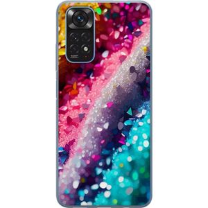 Xiaomi Redmi Note 11 Gennemsigtigt Telefoncover Glittrande silke