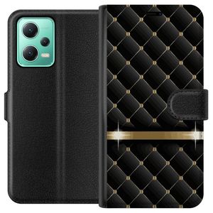 Xiaomi Redmi Note 12 Sort Tegnebogsetui Lyxigt