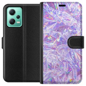 Xiaomi Redmi Note 12 Sort Tegnebogsetui Glitter