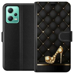 Xiaomi Redmi Note 12 Sort Tegnebogsetui Lyxig Sko