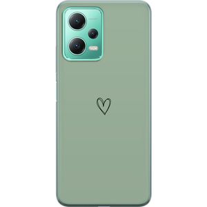 Xiaomi Redmi Note 12 Transparent Mobilskal Hjärta