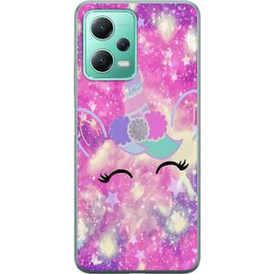 Xiaomi Redmi Note 12 Transparent Mobilskal Glad Enhörning