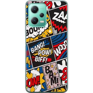 Xiaomi Redmi Note 12 Transparent Mobilskal Tecknat Boom!