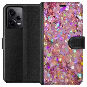 Xiaomi Redmi Note 12 Pro Svart Plånboksfodral Glitter