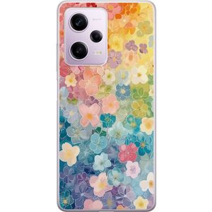 Xiaomi Redmi Note 12 Pro Transparent Mobilskal Miniatyrblommor