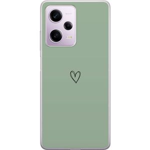 Xiaomi Redmi Note 12 Pro Transparent Mobilskal Hjärta