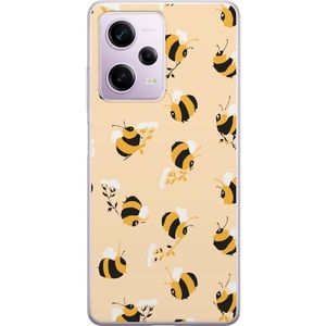 Xiaomi Redmi Note 12 Pro Transparent Mobilskal Humlor