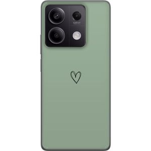 Xiaomi Redmi Note 13 Transparent Mobilskal Hjärta