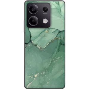 Xiaomi Redmi Note 13 Pro Transparent Mobilskal Grön Marmor