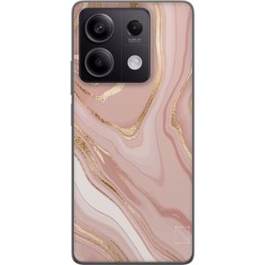 Xiaomi Redmi Note 13 Pro Transparent Mobilskal Ljusrosa marmor