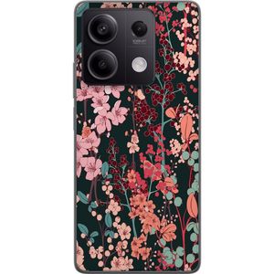 Xiaomi Redmi Note 13 Pro Transparent Mobilskal Blommor