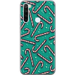 Xiaomi Redmi Note 8 Gennemsigtigt Telefoncover Polkagris Mönster