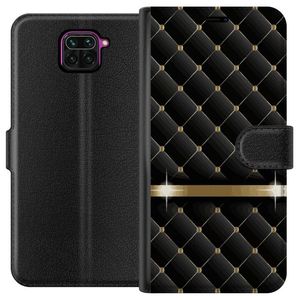Xiaomi Redmi Note 9 Svart Plånboksfodral Lyxigt