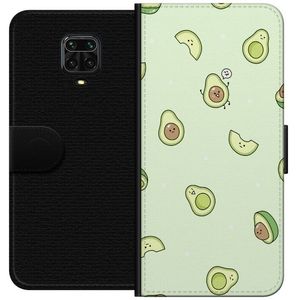 Xiaomi Redmi Note 9S Svart Plånboksfodral Avokado
