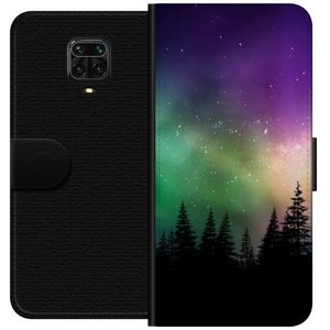 Xiaomi Redmi Note 9S Svart Plånboksfodral Norrsken