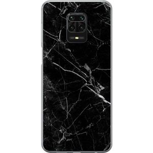 Xiaomi Redmi Note 9S Gjennomsiktig Telefondeksel Svart marmor