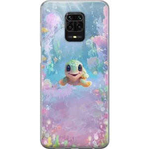 Xiaomi Redmi Note 9S Gjennomsiktig Telefondeksel Glad Sköldpadda