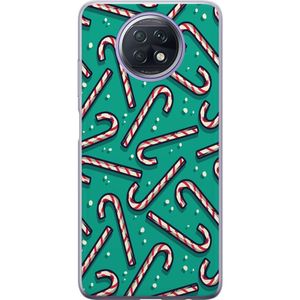 Xiaomi Redmi Note 9T Gennemsigtigt Telefoncover Polkagris Mönster