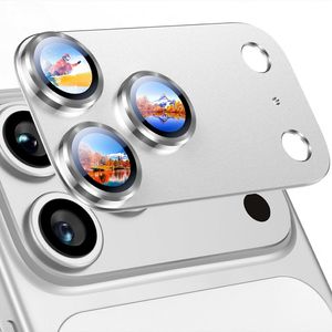 RURIHAI iPhone 18 Pro Kameralinssin suoja alumiinikehyksellä - Hopea