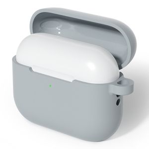 Apple AirPods Pro 3 Silikone Cover i Silikone med Karabinhage - Grå
