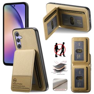 Samsung Galaxy A17 5G deksel med kortspor og stativ – brun