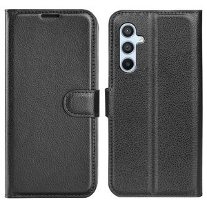 Samsung Galaxy A54 5G Lompakkokotelo Jalustalla PU-nahka/TPU - Musta