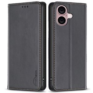 BINFEN COLOR iPhone 16 Plus Wallet Cover Magnetic Closure – Black