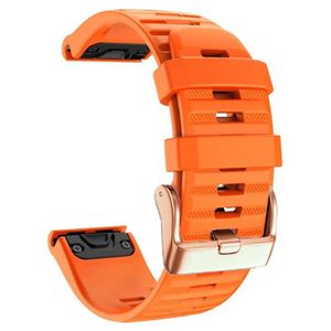 Garmin Fenix 7S/6S/5S/Instinct 2S etc. Silicone Watch Band - Orange