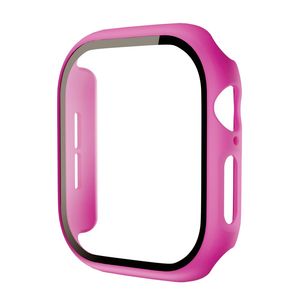 Apple Watch 12 46mm Cover med skærmbeskyttelse i hærdet glas - Lyserød