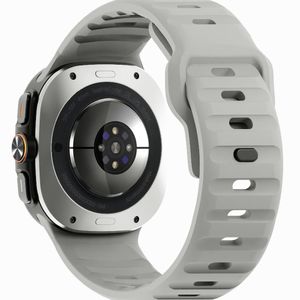 Samsung Galaxy Watch Ultra 47mm Silicone Urrem – Lysegrå