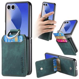 Samsung Galaxy Z Flip7 5G Skal med Ringhållare - Grön
