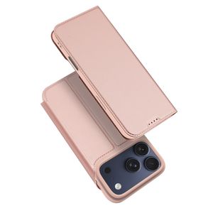 DUX DUCIS iPhone 18 Pro Max / 17 Pro Max Lompakkokotelo PU-nahka - Vaaleanpunainen