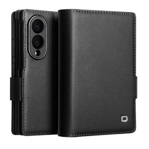QIALINO Samsung Galaxy Z Fold8 Flip cover i ægte læder - Sort