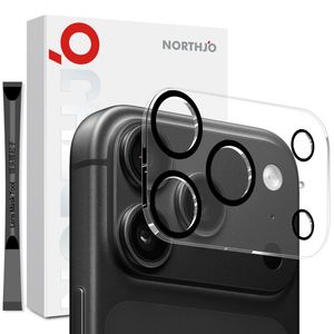 NORTHJO iPhone 18 Pro Max Linssinsuoja Karkaistu Lasi - Musta