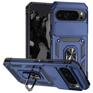 Google Pixel 10 Pro XL / Pixel 9 Pro XL Skal med Stativ - Blå