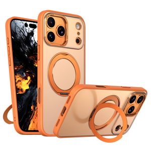 iPhone 18 Pro Max/17 Pro Max-deksel med MagSafe og stativ – oransje