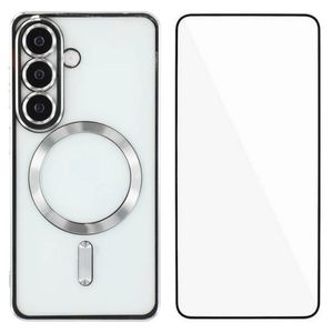Samsung Galaxy S25 FE MagSafe -kuori näytönsuojalla - hopea
