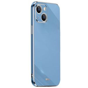 XINLI iPhone 13 Mini Case Gold Edge TPU - Blue