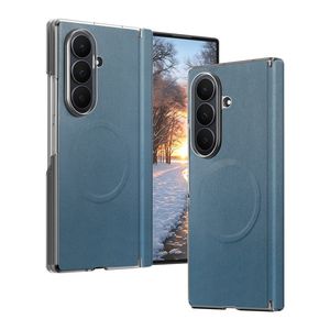 Samsung Galaxy Z Fold8 Ultra MagSafe Kuori PU-nahkaa - Sininen
