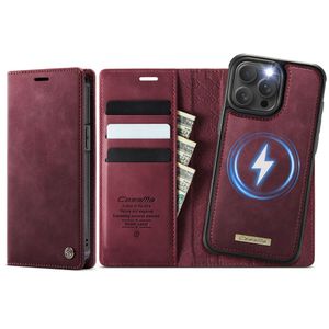 CASEME iPhone 13 Pro MagSafe RFID-estävä Irrotettava Lompakkokotelo - Punainen