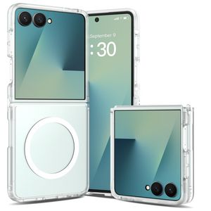 Samsung Galaxy Z Flip8 MagSafe kuori akryylitakalla - Läpinäkyvä